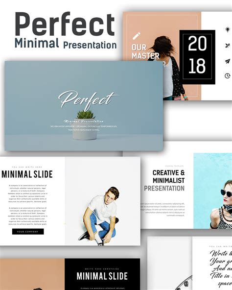 Perfect Minimal Keynote Template Templatemonster