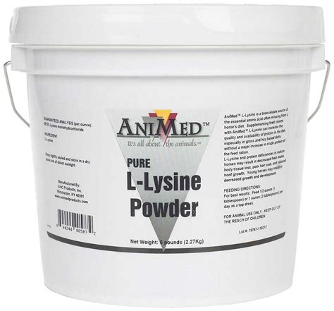 Vitamin, amino acid and mineral. L-Lysine Pure for Horses Animed - Vitamin Mineral ...