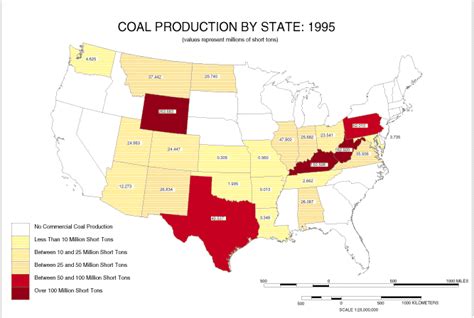 Coal Fields Of The Conterminous Us Map