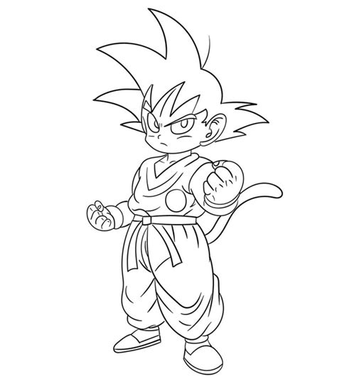 Dibujos De Goku Para Colorear Para Colorear