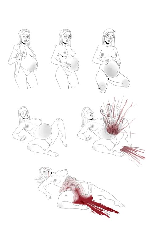Rule 34 Asian Asian Female Belly Burst Belly Pop Breasts Bursting Death Digital Media Artwork