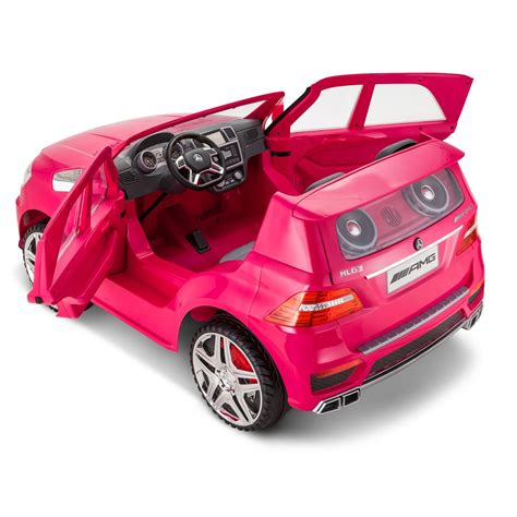 Pink Mercedes Benz Ml63 12 Volt Ride On Toy Car By Kid Trax