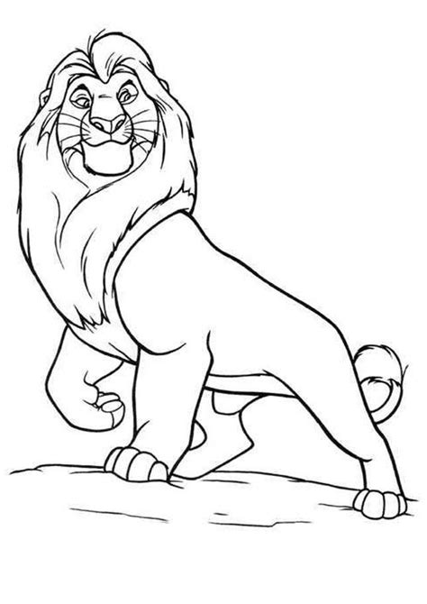 lion king disney colouring pages - Clip Art Library