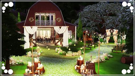 Woodland Wedding Venue 💒💍 The Sims 4 Speed Build Youtube