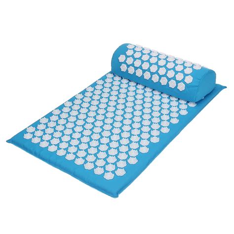 Acupressure Yoga Mat And Pillow Massage Set For Back And Neck Pain