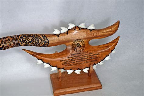 Hawaiian Shark Tooth Battle Axe