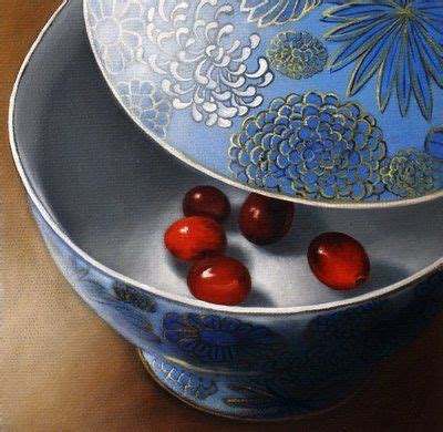 Daily Paintworks Berries In Bowl Complete Original Fine Art For