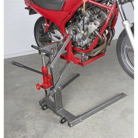 Sealey Mcl500 Single Post Motorcycle Lift 450kg Capacity Motorcycle