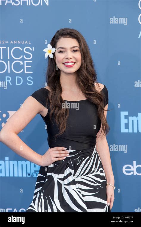 Aulii Cravalho Attending The 22nd Annual Critics Choice Awards At Barker Hangar In Santa