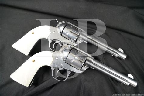 Consecutive Pair Ruger New Vaquero Bisley 357 Magnum Revolvers