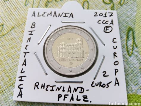 Moneda 2 Euros Alemania 2017 Ceca F Rheinland Vendido En Subasta