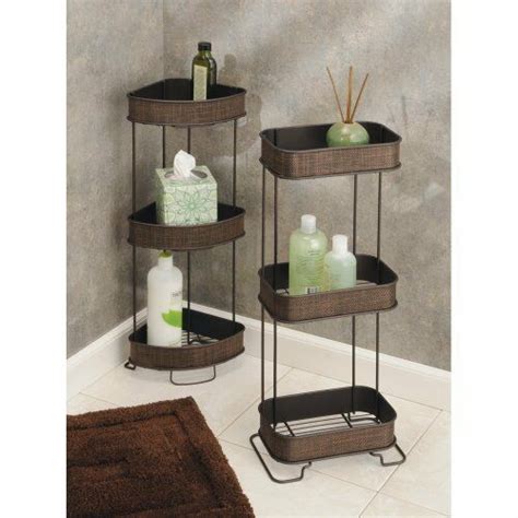 Get free shipping on qualified corner bathroom shelves or buy online pick up in store today in the bath department. InterDesign Twillo 3-Tier Bathroom Free Standing Corner ...