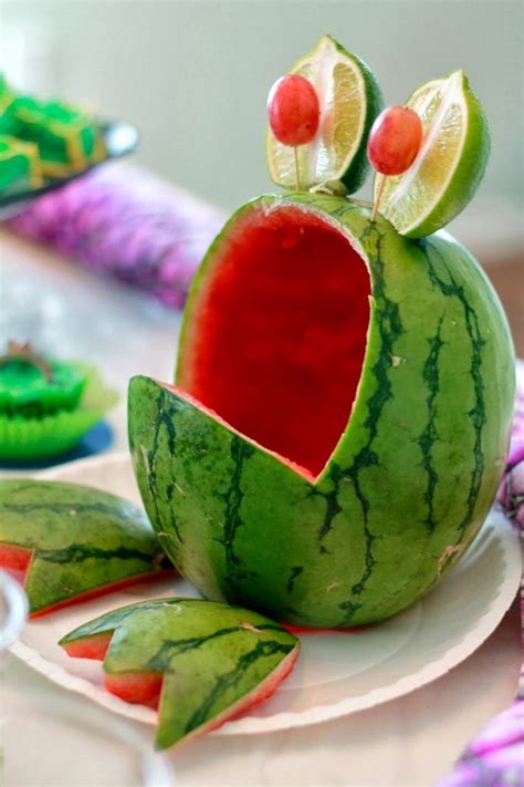 Carved Watermelon Ideas Fun Kids Food Food Art Fruit Creations