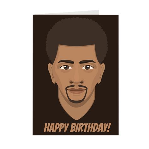 Happy Birthday African American Male Birthday Greeting Card Black