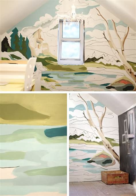 See more ideas about decor, wall decor, home diy. DIY Murals • OhMeOhMy Blog | Diy mural, Mural wallpaper, Mural