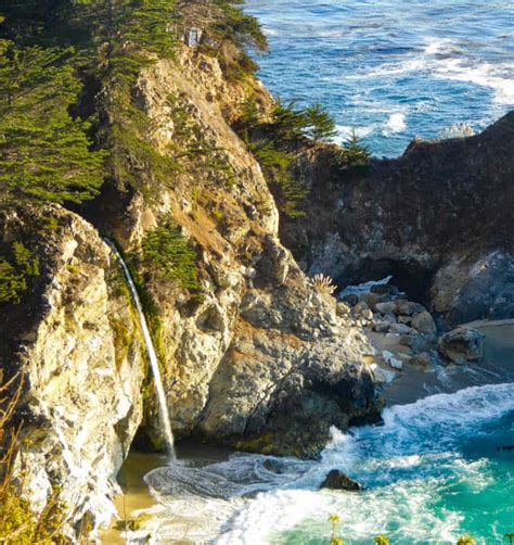 Mcway Falls Big Sur How To Visit This Cool Waterfall By The Pacific Ocean Roadtripping
