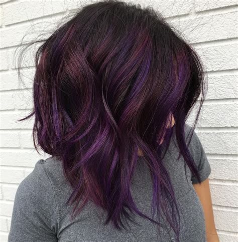 Dark Purple Hair Color Trendy Hair Color Ombre Hair Color Brown Hair