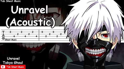Tokyo Ghoul Unravel Acoustic Guitar Tutorial Youtube