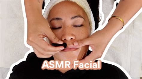 asmr facial treatment whispers and sounds youtube