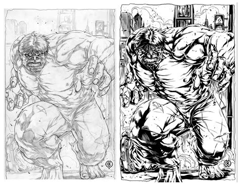 Hulk Sketch Drawing