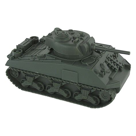Bmc Wwii Green Sherman Military 132 Scale Toy Tank For 54mm Army Men
