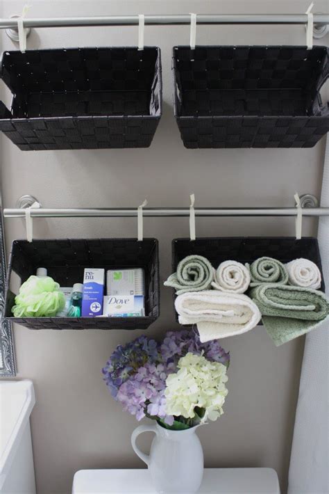 Nothing makes a small bathroom feel smaller like lots of clutter, especially when surfaces are matching toothbrushes, towels, and bath toys with their storage color will help your kids keep track of the bathroom is one of the smallest rooms in a home, yet it often holds more little bottles and. 20+ Creative Bathroom Towel Storage Ideas
