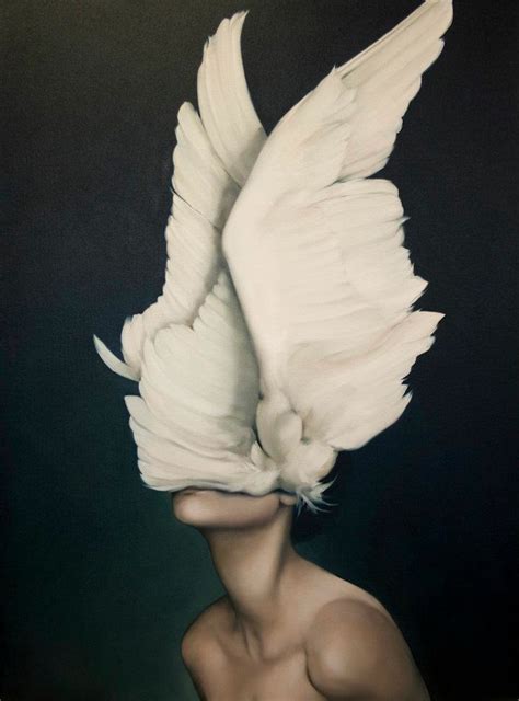 Graceful Portraits Of Women Morphed Together With Birds