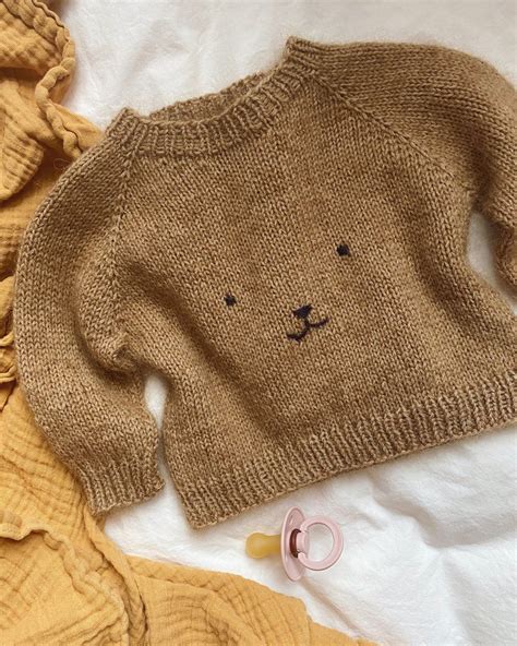Teddy Bear Sweater Petiteknit Baby Sweater Knitting Pattern