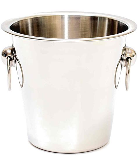 Sc Stainless Steel Ice Bucket Plain With Knob And Ring Buy Online At
