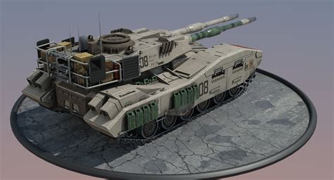 Futuristic Tank 3d Turbosquid 1198654