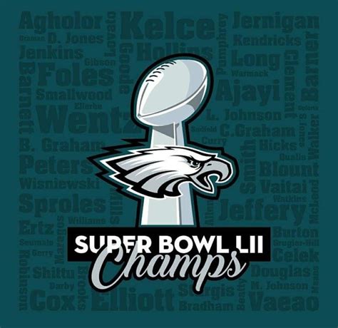 Super Bowl 52 Champions Philadelphia Eagles Super Bowl Philadelphia
