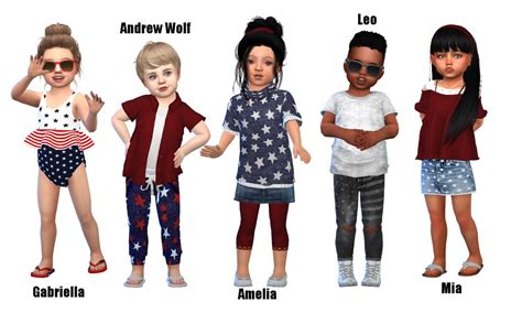 Sims 4 Sims 4 Toddler Lookbook Festive Clothes The Sims Book Mobile