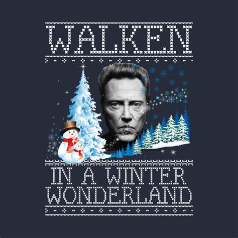 Walken In A Winter Wonderland Christmas Knit Christopher Walken T