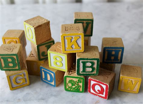 Vintage Wood Alphabet And Numbers Blocks Childrens Toys Etsy
