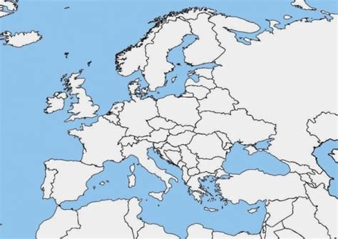 Leere europakarte for weiß osservatorioartisticoorg. Dibujos de Mapas de Europa y paises para colorear ...