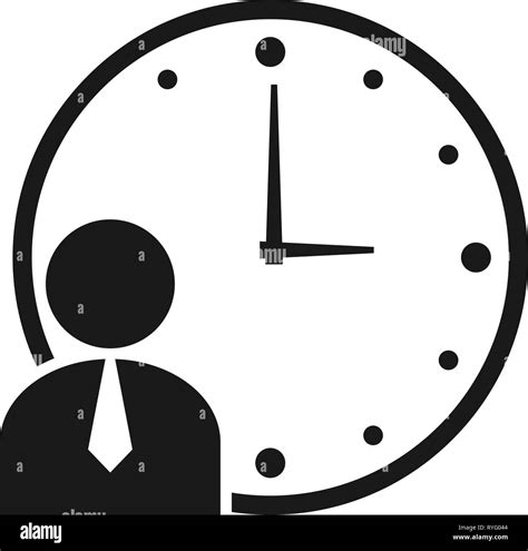Working Hours Icon Design Template Vector Isolated Stock Vector Image