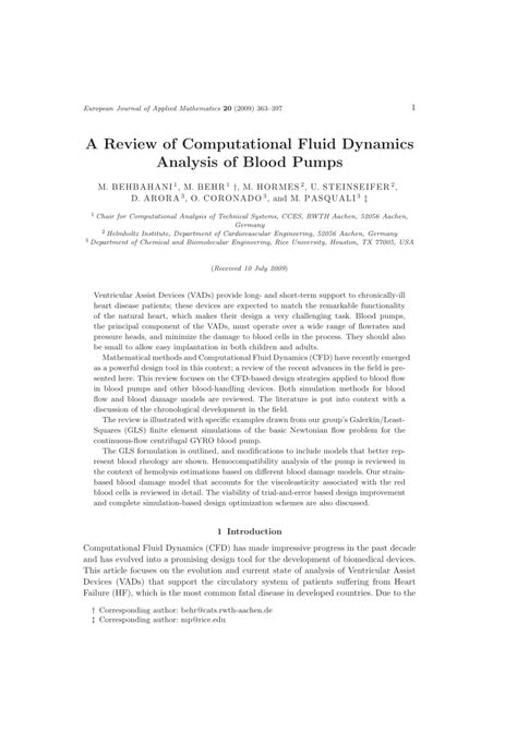 Many website contain information about ﬂuid dynamics and computational ﬂuid dynamics speciﬁcally. (PDF) A review of computational fluid dynamics analysis of ...