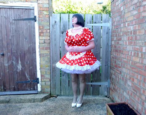 Sissy Maid Procter Beautiful Redwhite Polka Dot Sissy Mai Felicity The Chubby Tranny Flickr