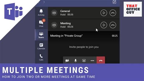 How To Join Multiple Meetings In Teams Microsoft Teams Tutorial Youtube