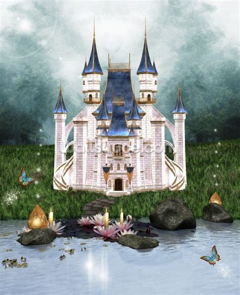 Enchanted Castle Wallpaper Wallsauce Au