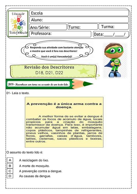Atividade Sobre Gêneros Literários
