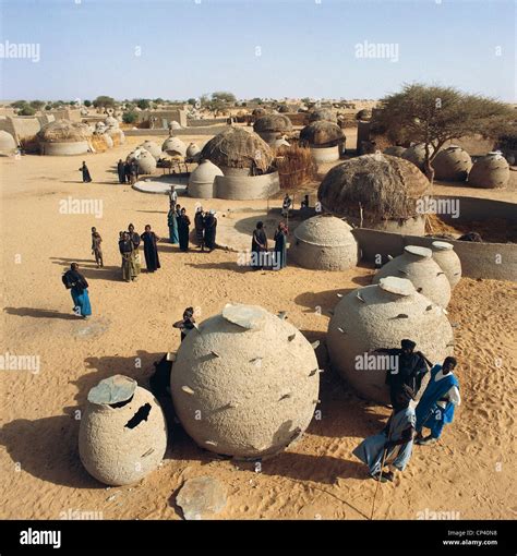 Niger Around Ayorou Songhai Village Stock Photo Alamy