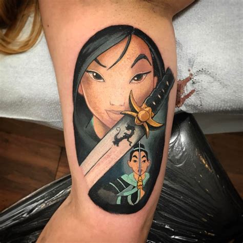 Mulan Disney Princess Tattoo By Ronja Block Disney Princess Tattoo