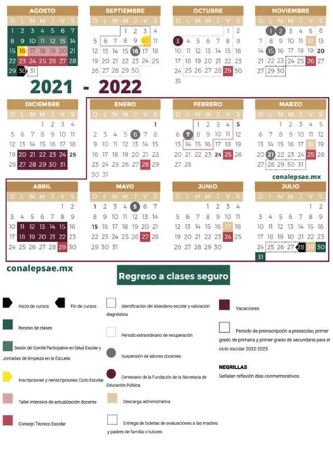 Calendario Escolar 2022 2023 Conalep Imagesee