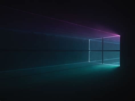 デスクトップ壁紙 日光 夜 抽象 反射 青 レンズフレア Windows 10 Gmunk 色 点灯 形状 ライン