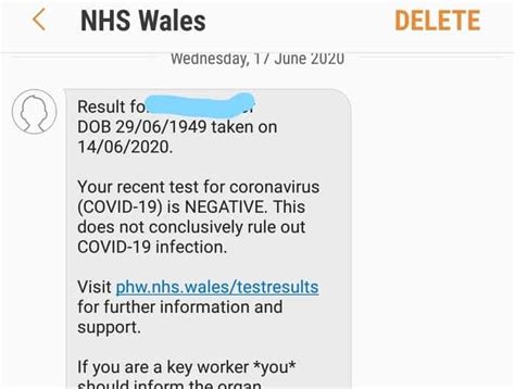 NHS Test & Trace sends text to wrong person, telling them ...