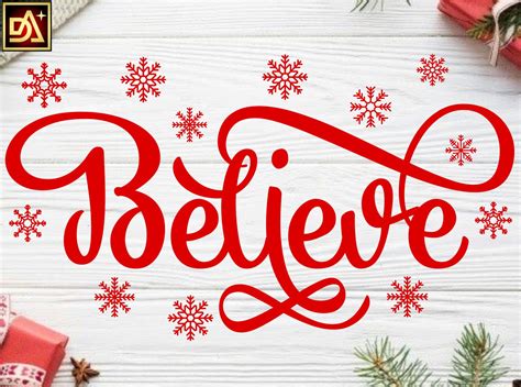 Believe Svg Christmas Svg Holiday Svg Believe In Christmas Etsy