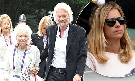Virgin's Richard Branson at Wimbledon with mother Eve and ...
