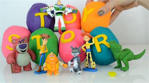 Toy Story Egg Surprise Toys Play Doh Surprise Eggs Youtube