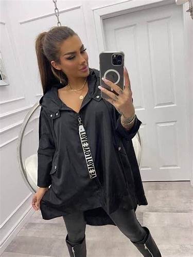 Женская ветровка, черная ветровка, базовая ветровка, ветровка, ветровка Картинка - Женская ветровка, черная ветровка, базовая ветровка, ветровка, ветровка